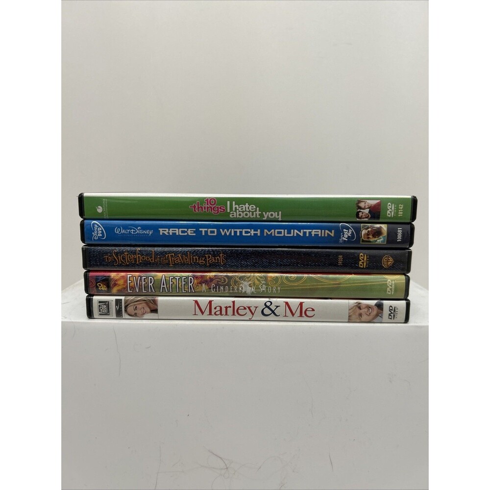 LOT OF 5 - TEENAGE GIRL DVDS - ACTION - LOVE STORIES